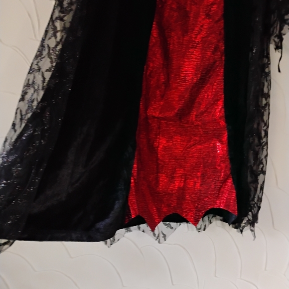 Girls Halloween Queen Vampire Costume Vampiress Dress Trick Or Treating Cosplay - Picture 13 of 16